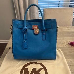 Belk Blue Michael Khors limited edition color handbag